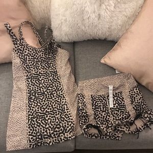 Lululemon shorts and tank top